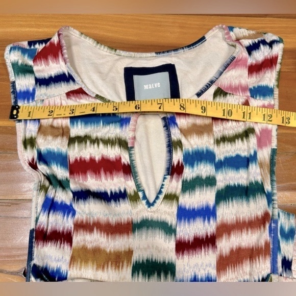 Anthropologie Mauve Sennebec A-Line, Stretchy, Keyhole Midi Dress w/ Pockets XXS - Picture 12 of 15